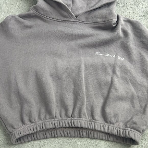 Darc Sport Hoodie Womens Medium Wolves Heaven Has To Wait Cropped 876 Of 1000 - Picture 4 of 13